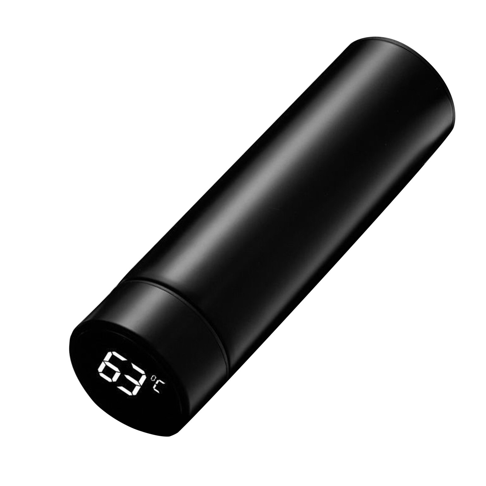 Bottle Waterproof LED Touch Screen Real-Time Water Temperature Display Water Bottle H7JP: black