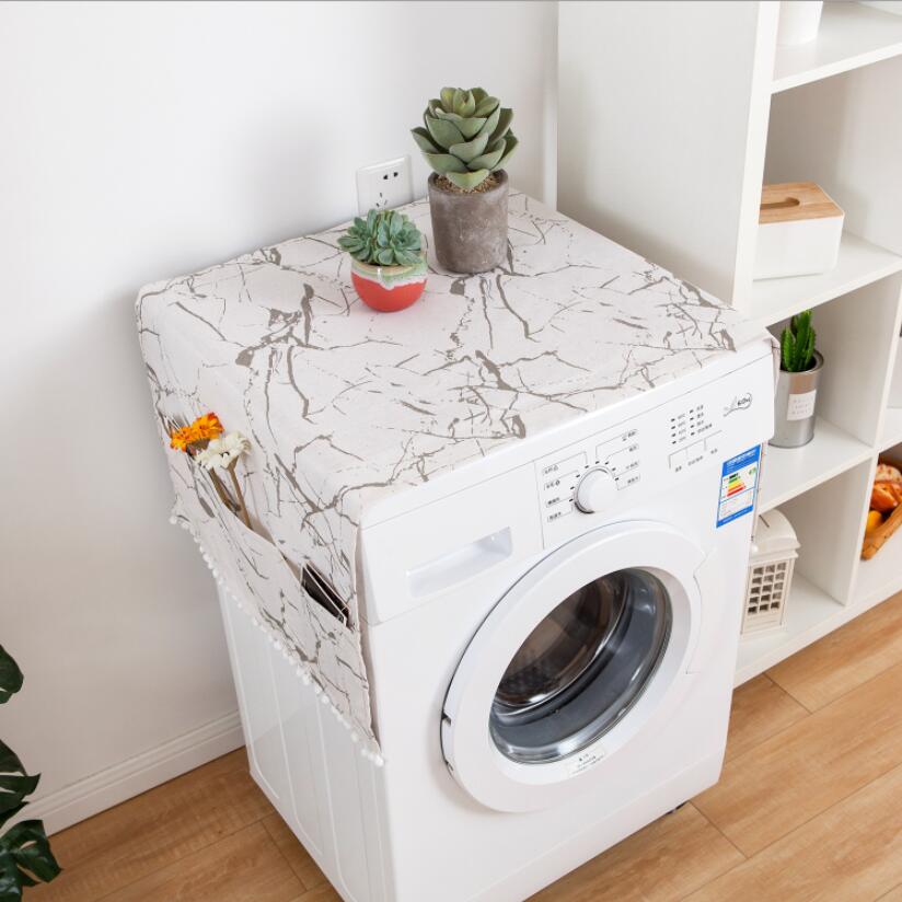 Vaskemaskine dække hjem køkken mikrobølgeovn dækker bomuld linned køleskab arrangør støvbelægning klud  zc060