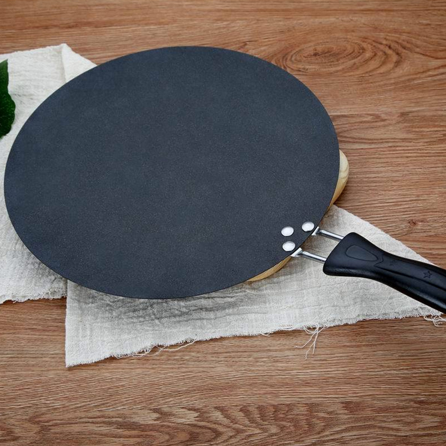 Behogar-sartén antiadherente plana para Pan, huevo, Crepes, Chapattis, sartén para hogar, restaurante, suministros de cocina, diámetro de 11 pulgadas