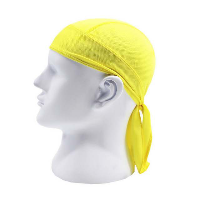 Mannen Cool Beanie Snood Piraat Hoed Workout Fietsen Fiets Magic Quick Dry Bandana Hoeden: YELLOW
