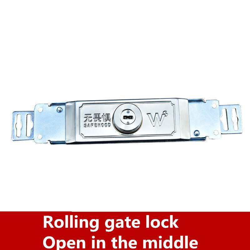 Rolling Security Door Lock Roll Gate Anti-theft Locks with Key Install Middle or Bottom Shutter Safe Lock Garage Home Hardware