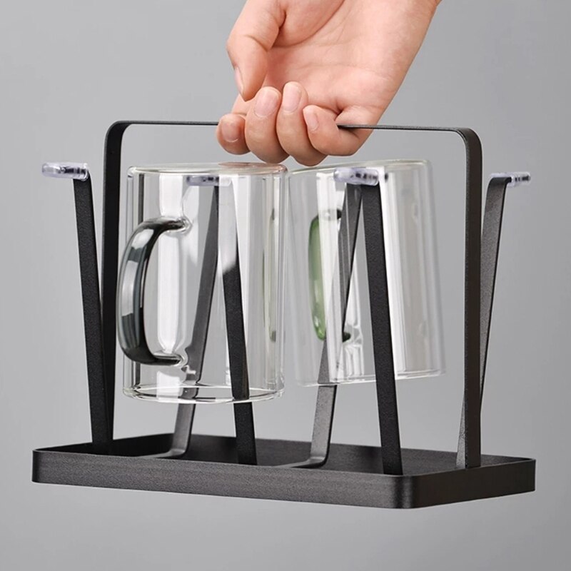 Cup Drying Rack Stand Beer Glasses Rack, 6 Cups Dr... – Vicedeal