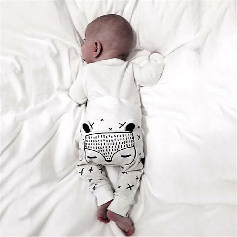 0-24M Newborn Kids Baby Boys Girls Trousers Cartoon Cute lovely Long Harem Pants Cotton Leggings Bottoms