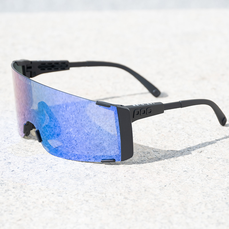 POC 25 Pocat 13.0 fietszonnebril voor racefietsen, TR90-materiaal, UV-bescherming, winddicht,: Bordeaux