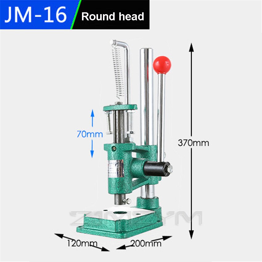 JM-16 Round Head/Square Head Hand Press Machine Manual Presses Industrial Desktop Mini Punch Punching Press Machine