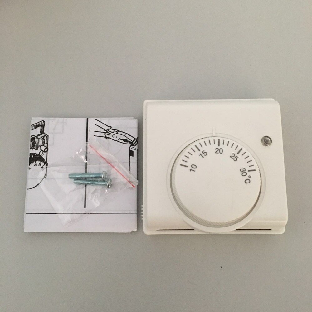 220VAC Mechanical Central Air Conditioner Thermostat Fan Coil Room Temperature Thermostat