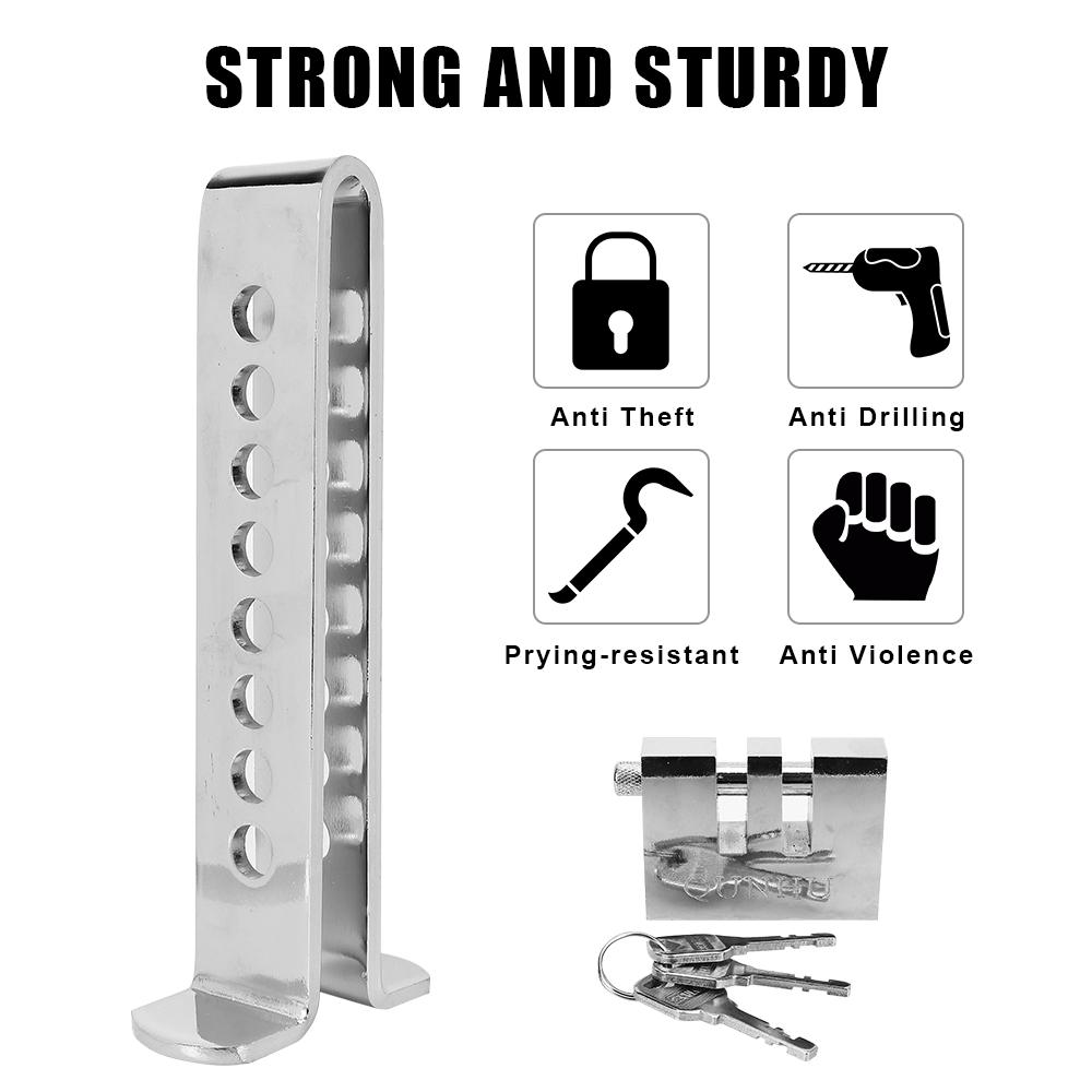 Universal Auto Car Brake Clutch Pedal Lock Anti-Theft Stainless Steel Car Clutch Lock Throttle Accelerator Security Car Product