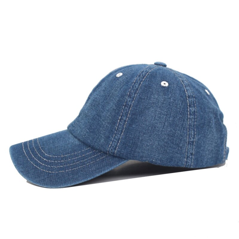 Gewassen Denim Jeans Mannen Baseball Cap Vrouwen Snapback Hoeden Caps Voor Mannen Falt Bone Gorras Pet Effen Mannelijke Vader Baseball hoed Cap