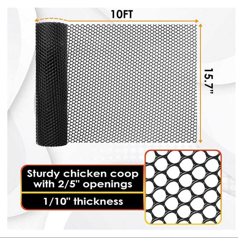 Reusable Plastic Chicken Wire Fence Mesh Lightweight Durable Hexagonal Mesh Diy Project For Home Garden Courtyard