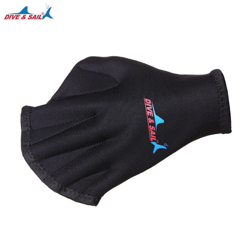 2MM Adult Neoprene Diving Webbed Gloves Swim Equipment Surfing Swimming Training Fingerless Paddle Gloves for Water Sports H
