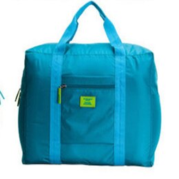 Di alta Qualità in nylon Impermeabile Borse Da Viaggio Degli Uomini Delle Donne di Grandi Dimensioni Duffle Bag Organizzatore di Viaggi Bagagli borse Cubetti di Imballaggio Sacchetto di A11306: lake blue