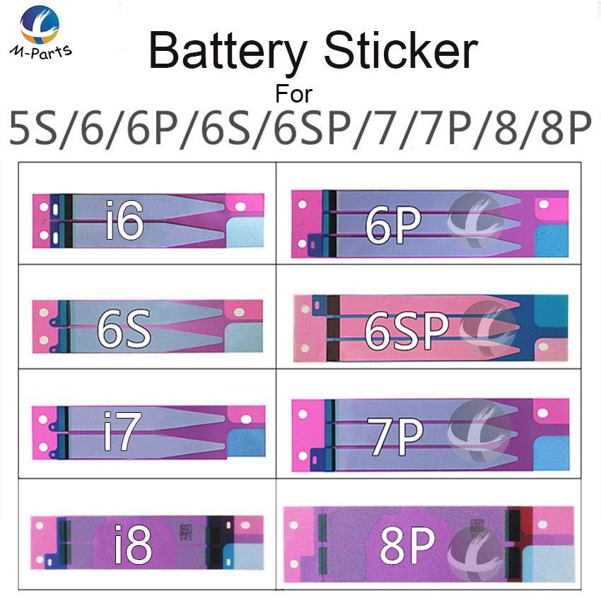 1 stücke Batterie Aufkleber Adhesive Für iPhone 4 4S 5 5S 5C SE 6 6S 7 8 plus X XS Max XSM XR 11 Pro Max Alle Neue