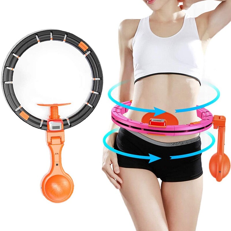 Sports ligent Hula Ring Home Fitness Exerciser Hula Circle Not Adjustable Waist Weight Loss Training Ring