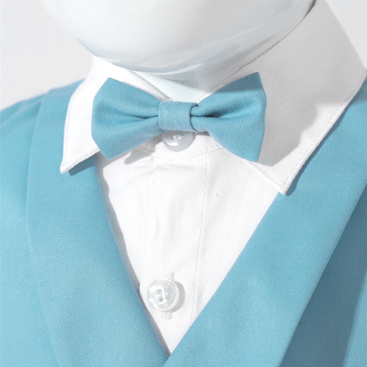 Trajes de esmoquin para bebés y niños, chaleco de esmoquin con botones, camisa blanca de manga larga, Top con pajarita