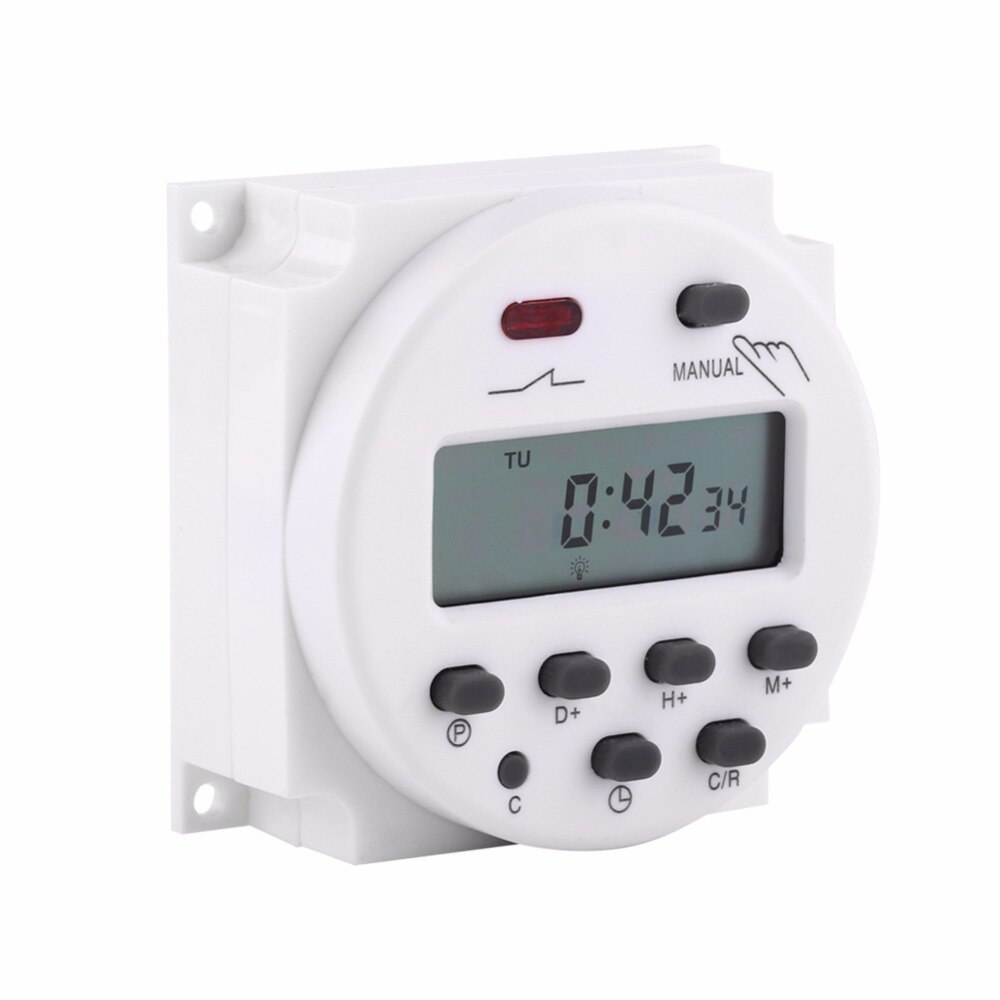 Mini interrupteur à minuterie 24V/110V/220V, avec écran LCD numérique, Programmable, commande de relais, CN101A
