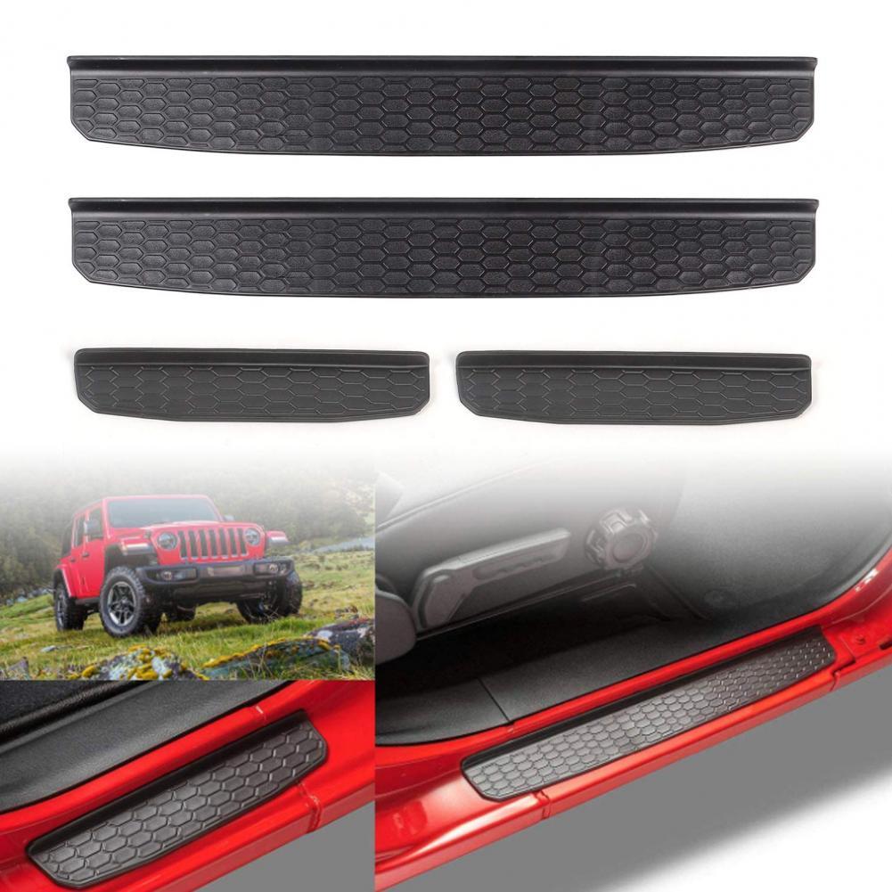 4 unids/set impermeable coche de pie estera de cojín de piso 82215394 para Jeep Wrangler