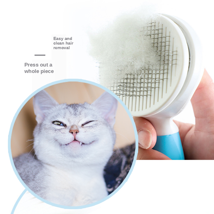 Pet cat dog accessories for kittens wash Hair brush face massage wool roller comb tickling hair bristle cleaning brush