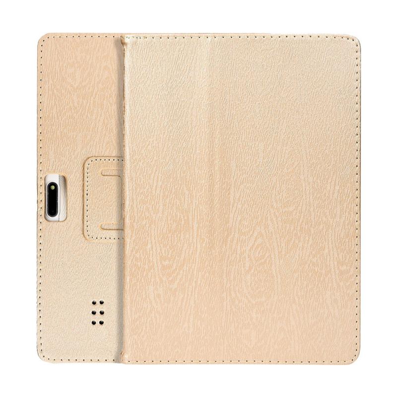 Étui pour tablette pour 10 pouces 10.1 pouces tablette PC cuir étui socle Smart support magnétique coque anti-saletés antichoc: Gold