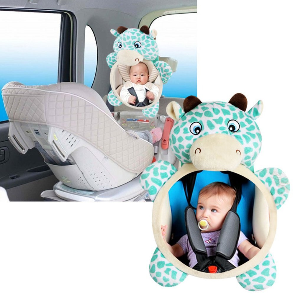 Giraffe Baby Auto Achteruit Veiligheid Seat Verstelbare Achteruitkijkspiegel Auto Achterbank Veiligheid Spiegel Voor Peuter Kinderen