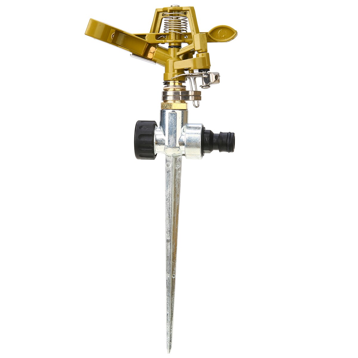 Garten Metall Sprinkler Spitze Rasen Gras 360 Grad Einstellbare Dreh Wasser Düse Impuls Spritzgerät Für Bewässerung System