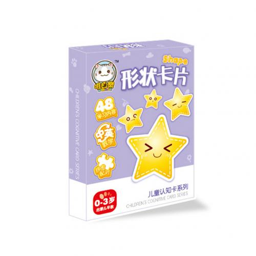 48 stk / sæt tegneserie animalsk frugt parring engelsk kinesiske kort baby læring legetøj: 8 former
