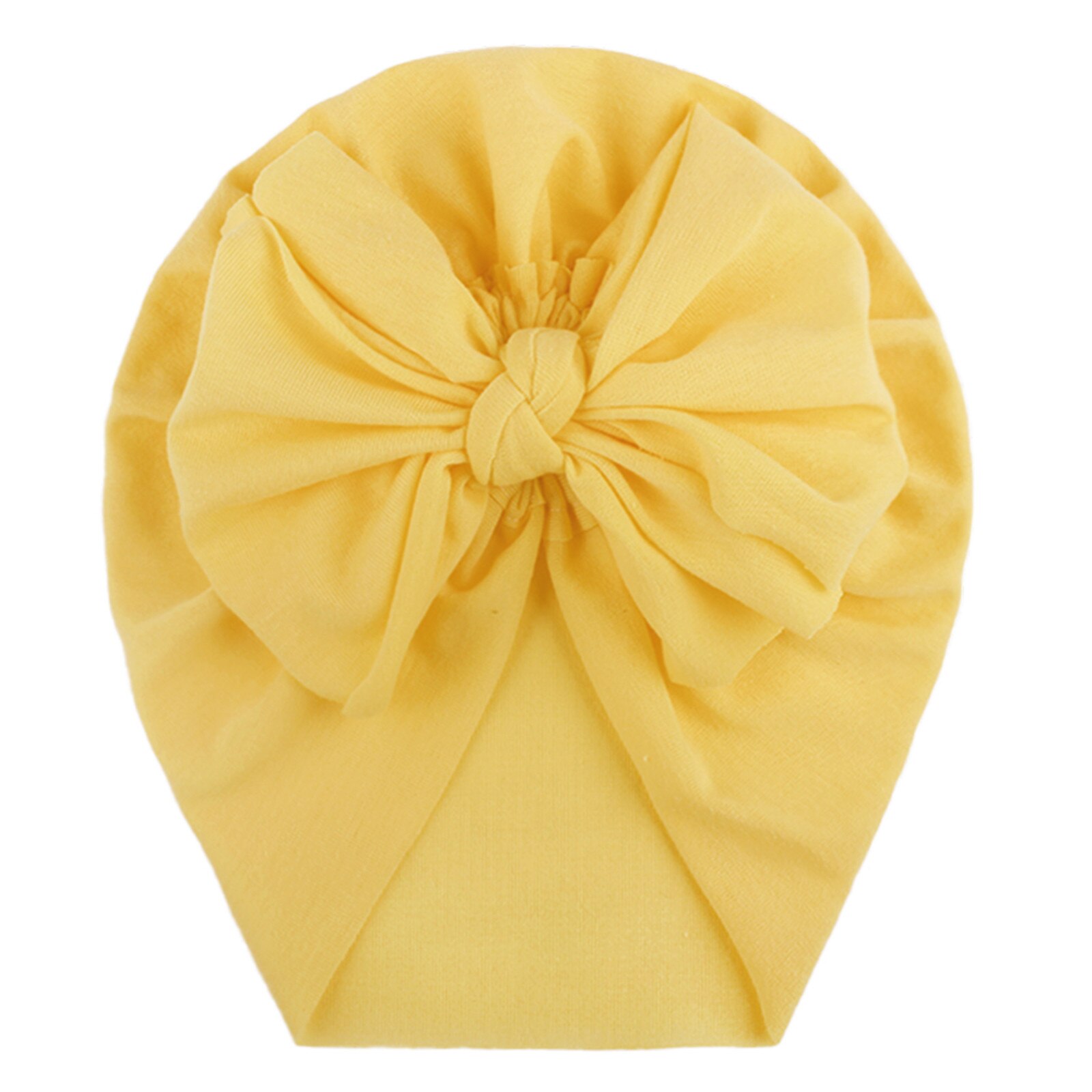 Baby Stuff Accessories Baby Girl Hat With Bow Knot Infant Beanie Solid Big Bowknot Cap For Girls Kid Hats 1PC Warm Cap 0210: D