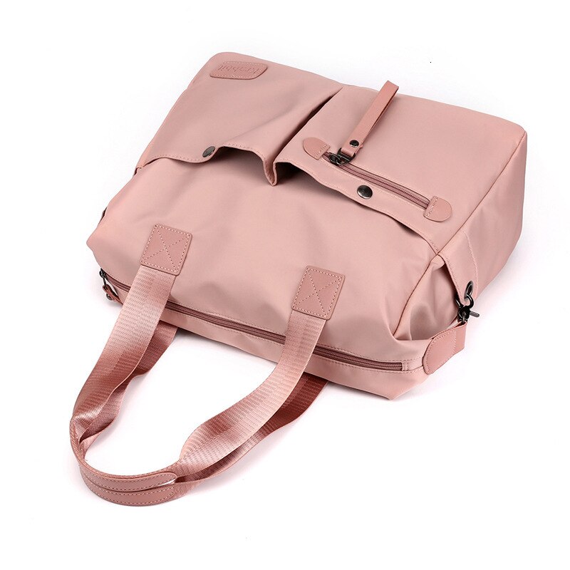 Handtasche Frauen Umhängetasche Wasserdicht Rosa Violet Schwarz Nylon Casual Große Kapazität Schulter Taschen