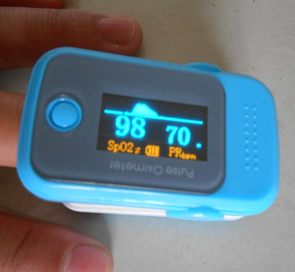 SpO2 PR Finger Pulse Oximeter OLED Screen Blood Oxygen Saturation Heart Rate Meter