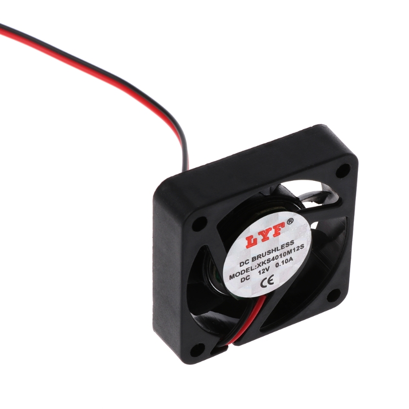 Lüfter 40 40 10 mm für 12 2-poliger Kühler, bürstenloser Mini-Lüfter 4010