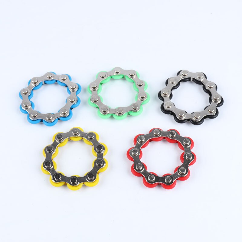 Key Ring Fidgetde Toy Fingertip Decompression Chain Gyro Relieves Venting Educational Toys To Control Emotions Office Toy