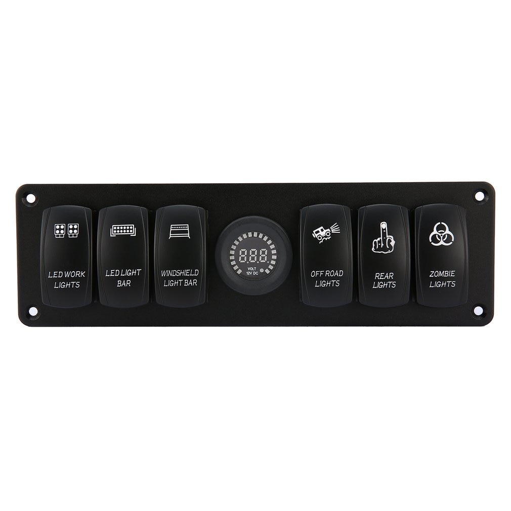 6 Gang 12v/24v Rocker Switch for Car Marine Boat C... – Grandado