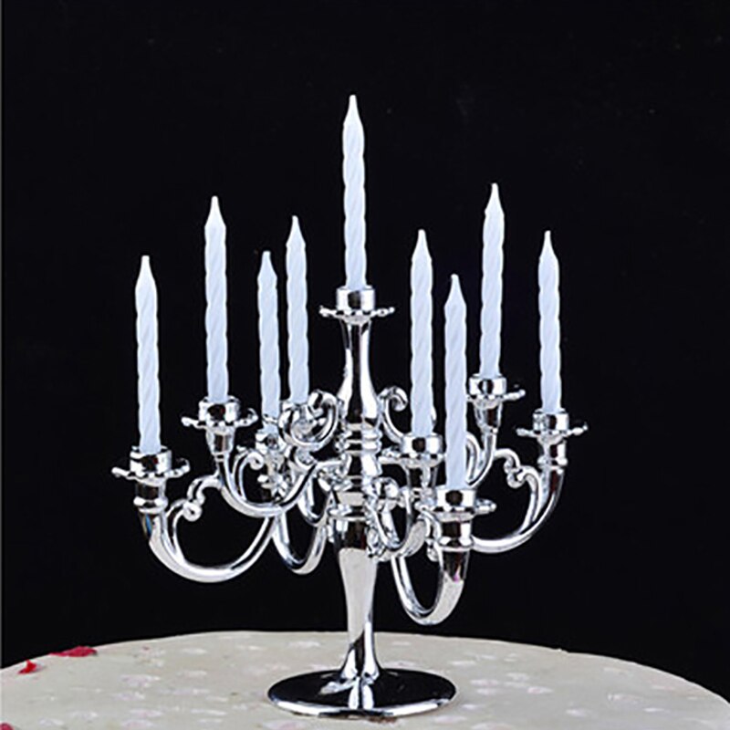 Candles and Candlestick Birthday Party Cake Candle Holders Toppers Decor: SV