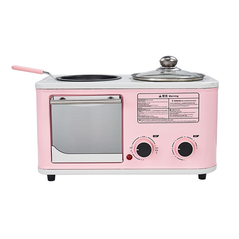 Appareil ménager électrique 3 en 1, mini grille pain, four de cuisson, poêle à omelette, poêle à frire, cuiseur , cuiseur vapeur alimentaire, ue