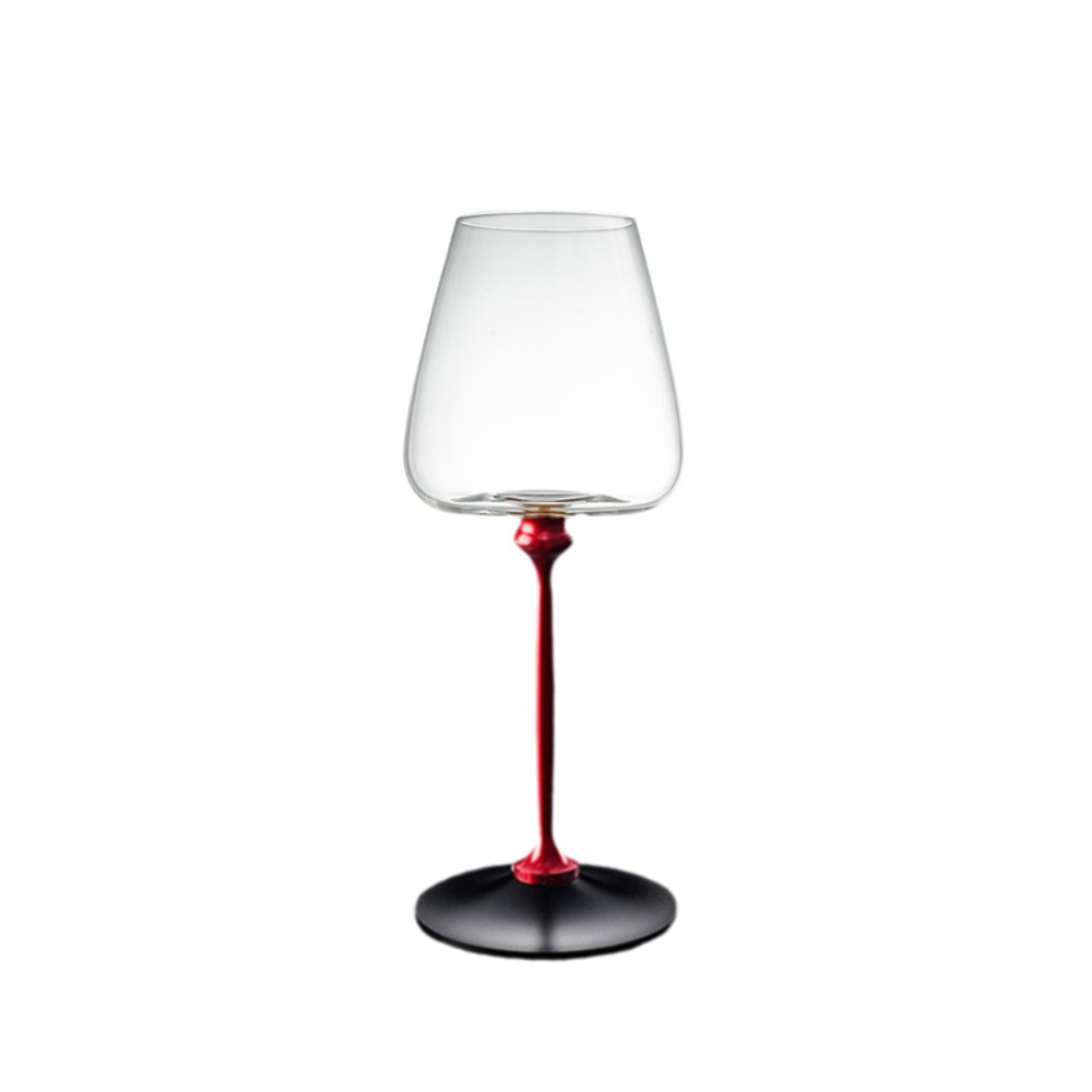 Copas de vino de cristal giratorias transparentes únicas, soporte ergonómico de 500ml, copa de cristal, Base gruesa, decantador de vino, copa de cristal para cócteles: Azul cielo