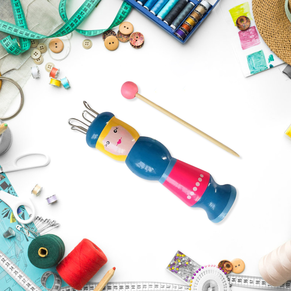 Wooden Doll Knitting Loom Rope Weaving Tool Easy Rope Weaving Handmade Crafts Needlework Crochet Tool Knitter Accessory