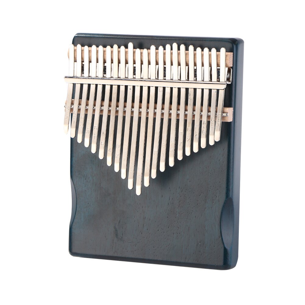 Piano de tamaño de bolsillo con bolsa de soporte, teclado de madera de Marimba, teclas de instrumento Musical, Piano de pulgar, Kalimba: Blue