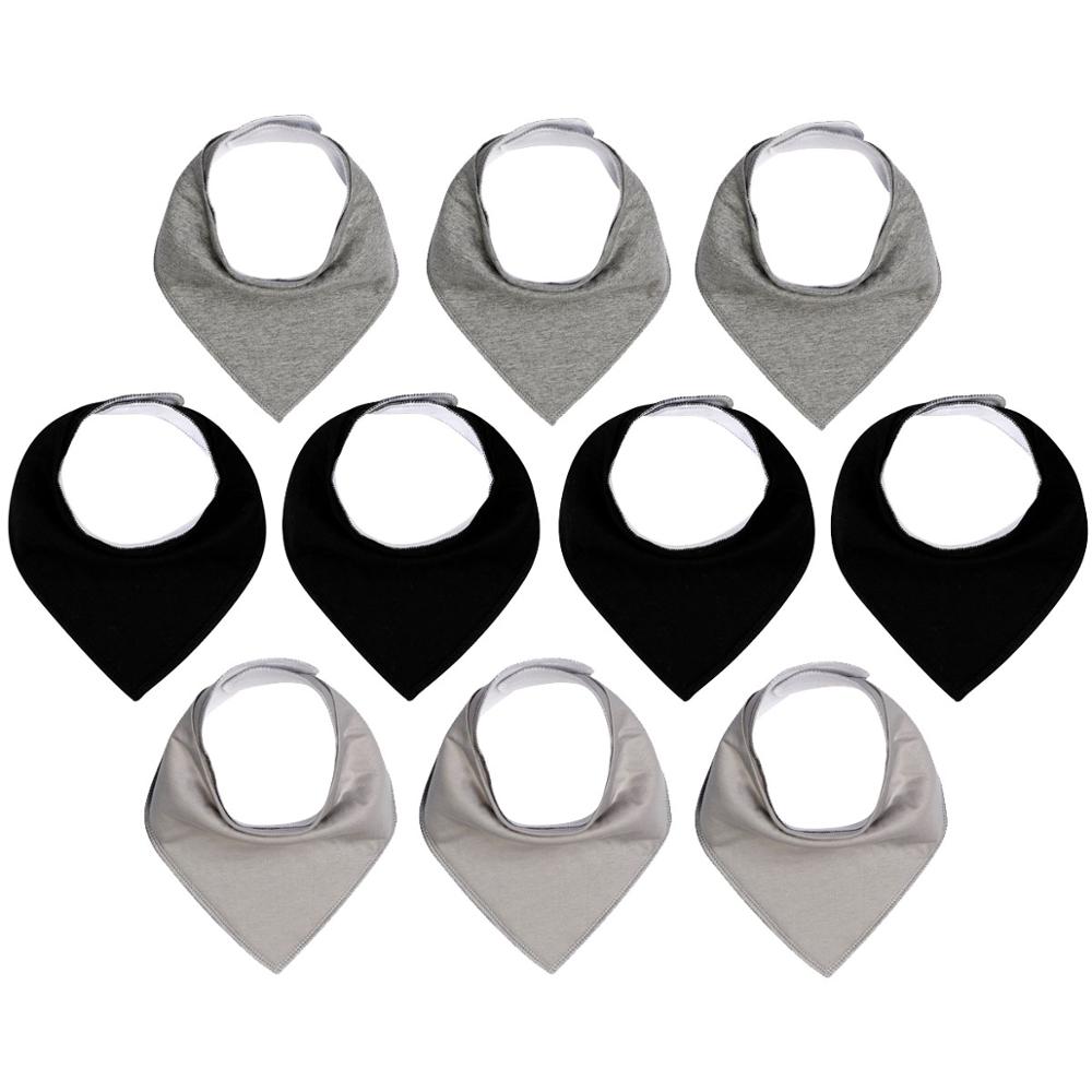 10Pack Baby Bandana Sabbern Lätzchen für Jungen und Mädchen Super Weich unisex Saugfähigen Baumwolle Organische Lätzchen einstellen für Zahnen und sabbern: K1006