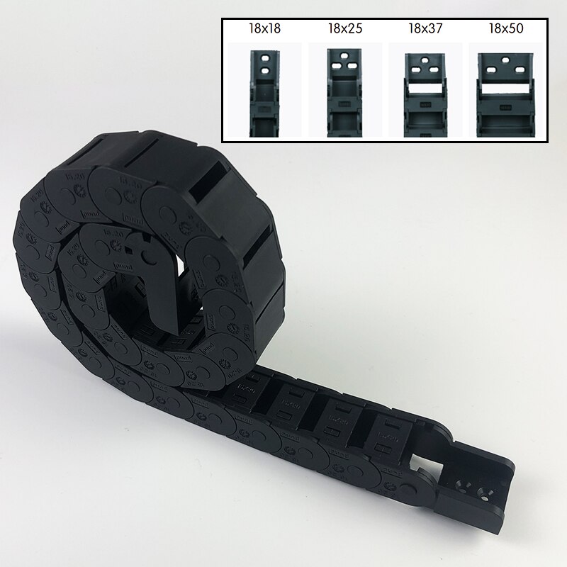 18x18 18x25 18x37 18x50 Plastic Chain Towline Cable Chain Drag Chain L 1 m 18*18 18*25 18*37 18*50