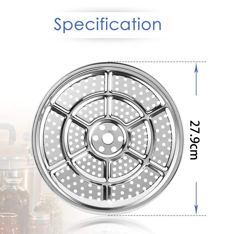 2Pcs Stainless Steel Pressure Cooker Canner Rack Steamer Rack for Canning ,for Presto &All-American Pressure Cooker