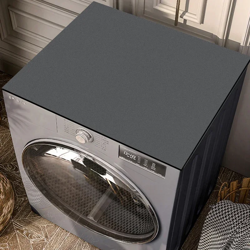 Stofdichte rubberen mat Wasmachine Cover Mat Keuken Afvoer Pad Oven Stof Pad Magnetron Top Mat Keuken Badkamer Vloermat: 50x160cm / Rood
