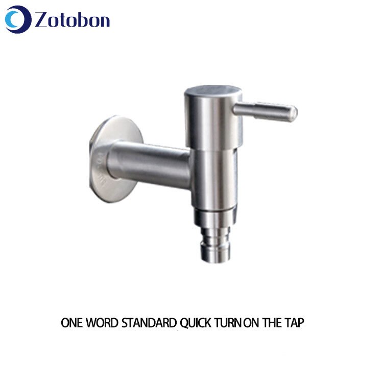 ZOTOBON Convenient Washing Machine Faucet Brass Tap Chrome Plated Water Outlet Kitchen Bathroom Bidet Faucet Fast on Faucets M11