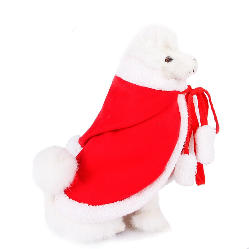 Chat noël costume à capuche animal de compagnie déguisement Santa cape adapté pour chiot chatons grand adapté pour chats et chiots