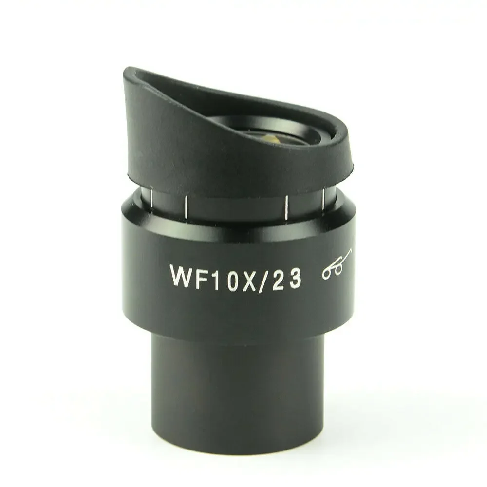 23mm 10x Stereo Microscope Wide Angle Zoom Diopter Adjustable Eye Cups 30mm Dia Microscopio Barlow Lens Accesorio Telescopio: Brown