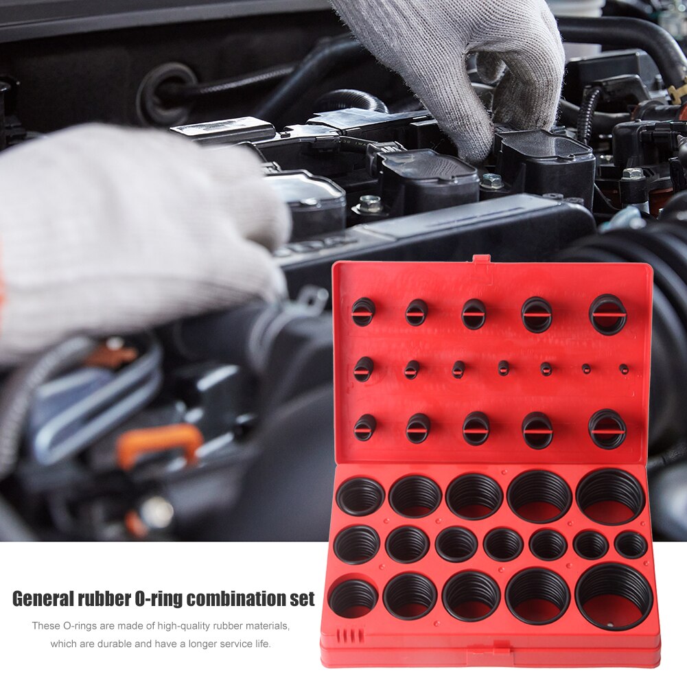 419pcs Rubber O Ring Kit Seal Gasket Universal Rubber O-ring Assortment Set R01-R32