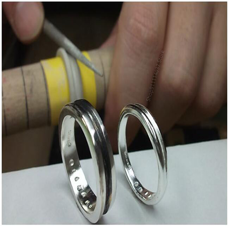 5g/10g art silver lera 999 sterling silver lera handgjorda diy silver smycken jul par ring hänge födelsedag
