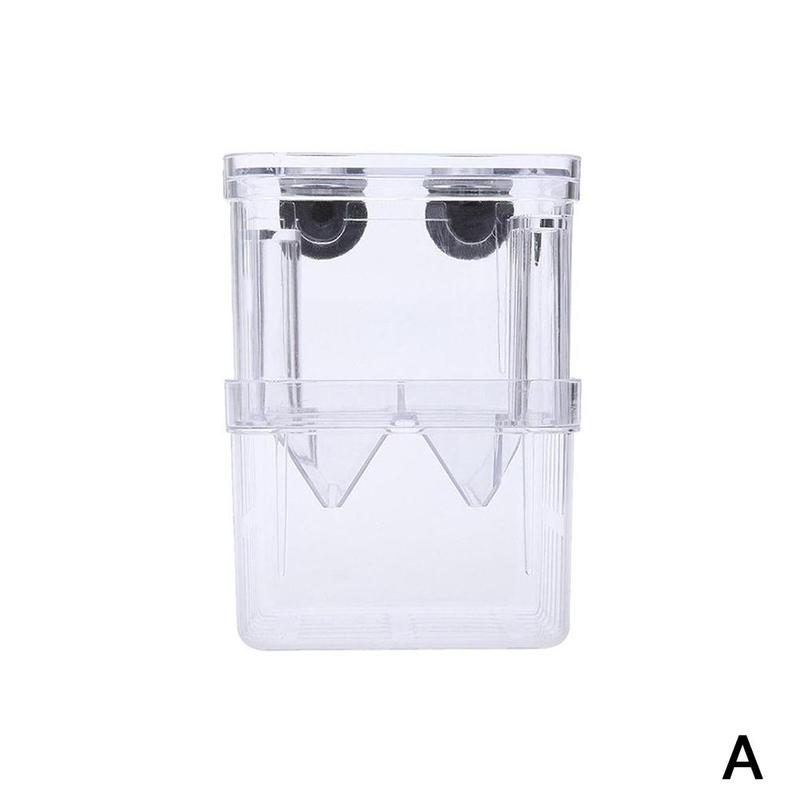 Large Acrylic Fish Breeding Box Aquarium Breeder Box Double Guppies Hatching Incubator Isolation Aquarium Pet Supplies Tools S/L: A