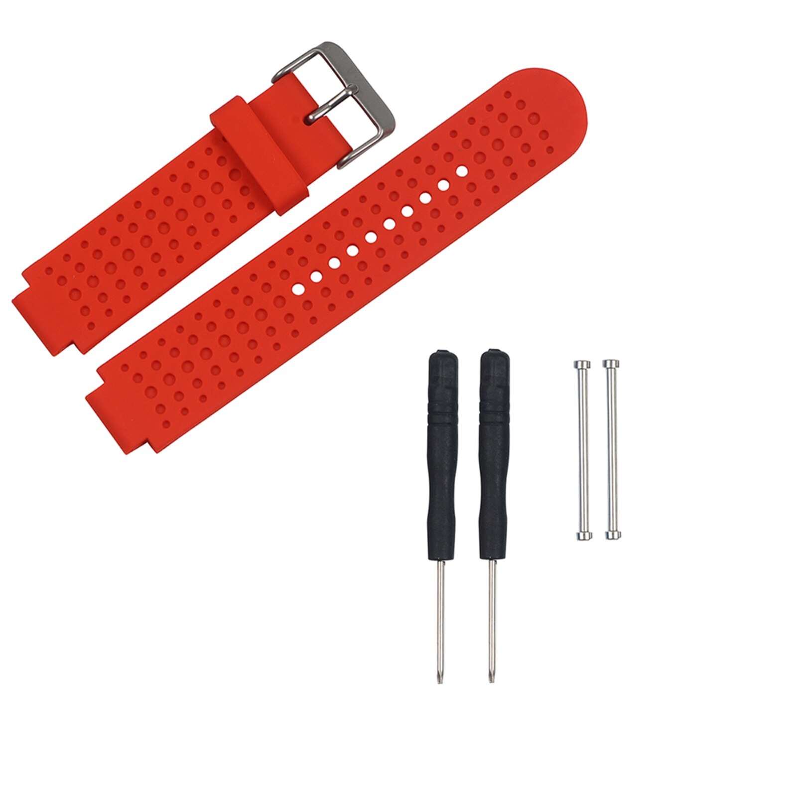 Correa de silicona para reloj Garmin Forerunner, 220, 230, 235, 630, 620, 735: Red / Garmin 620 630