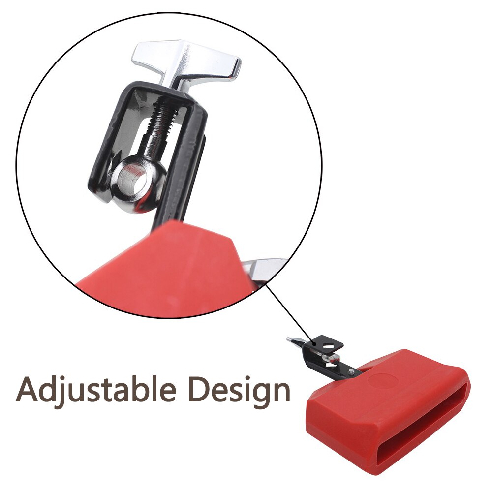 Campana de vaca con cascabel para tambor, instrumento de percusión, herramienta educativa de música para animar eventos deportivos