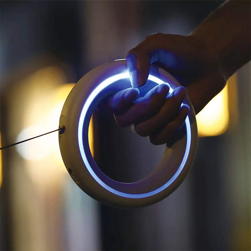 Original MOESTAR UFO Retractable Pet Leash 2 Plus Dog Traction Rope Flexible Ring Shape 3.0m with Rechargeable LED Light