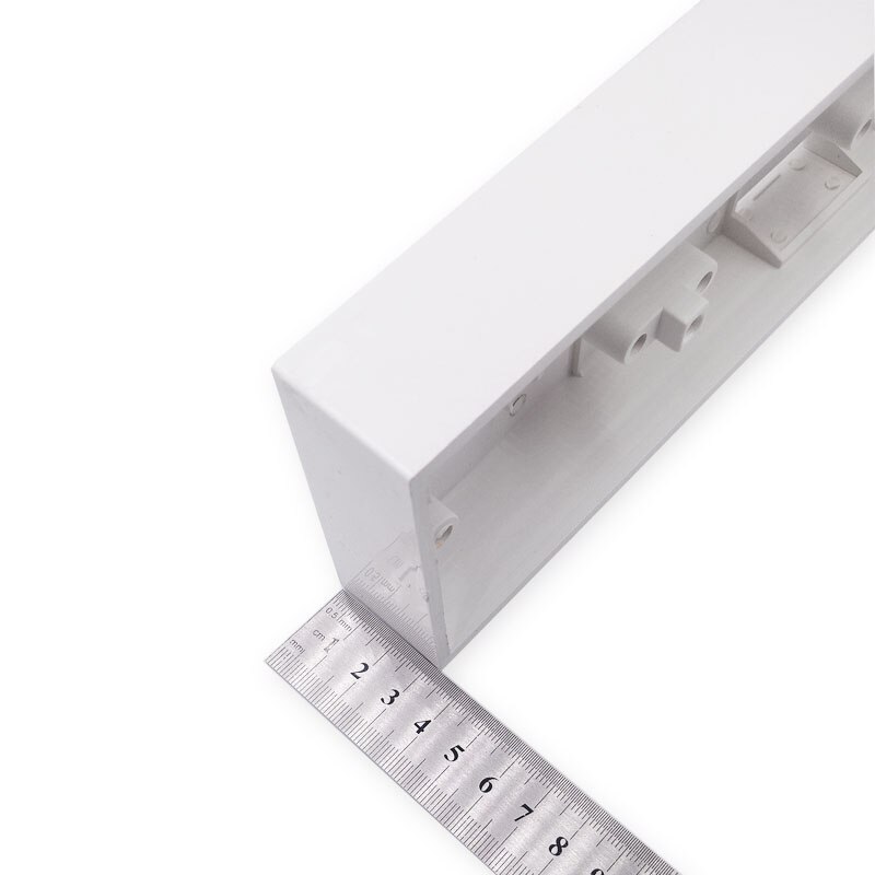 4-gang External Wall Mount Switch Junction Box 343*86*34mm for 86 Type Wall Switches Sockets